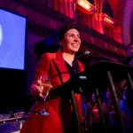 Cara Spencer addresses her supporters after winning the election to become St. Louis’ 48th mayor during a watch party at Union S