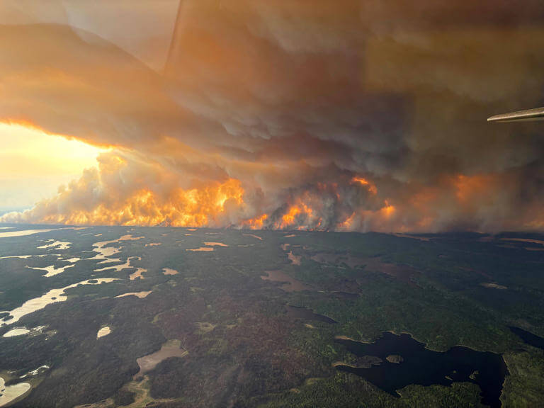 Canada Wildfires Force 17,000 to Evacuate as Smoke Spreads Toward -tramesh