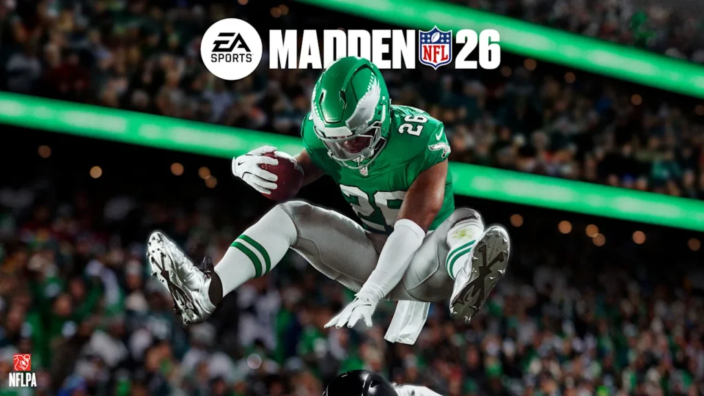 Eagles RB Saquon Barkley lands Madden cover with iconic leap