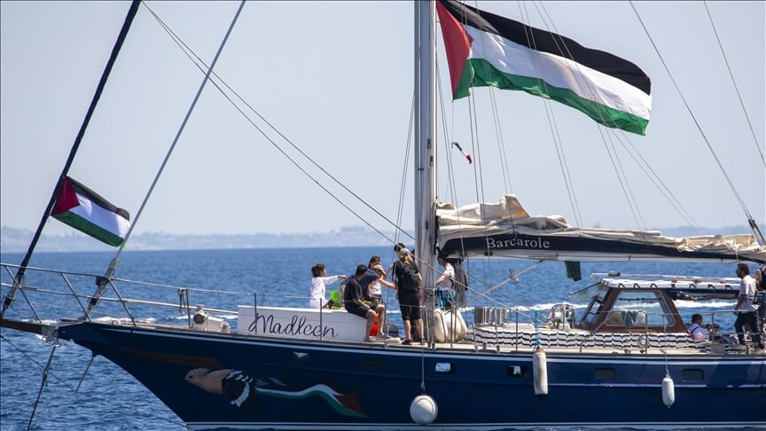 Israel Threatens to Intercept Gaza Aid Fleet at Sea 2 Israel Threatens Action Against Gaza-Bound Aid Vessel 'Madleen-tramesh