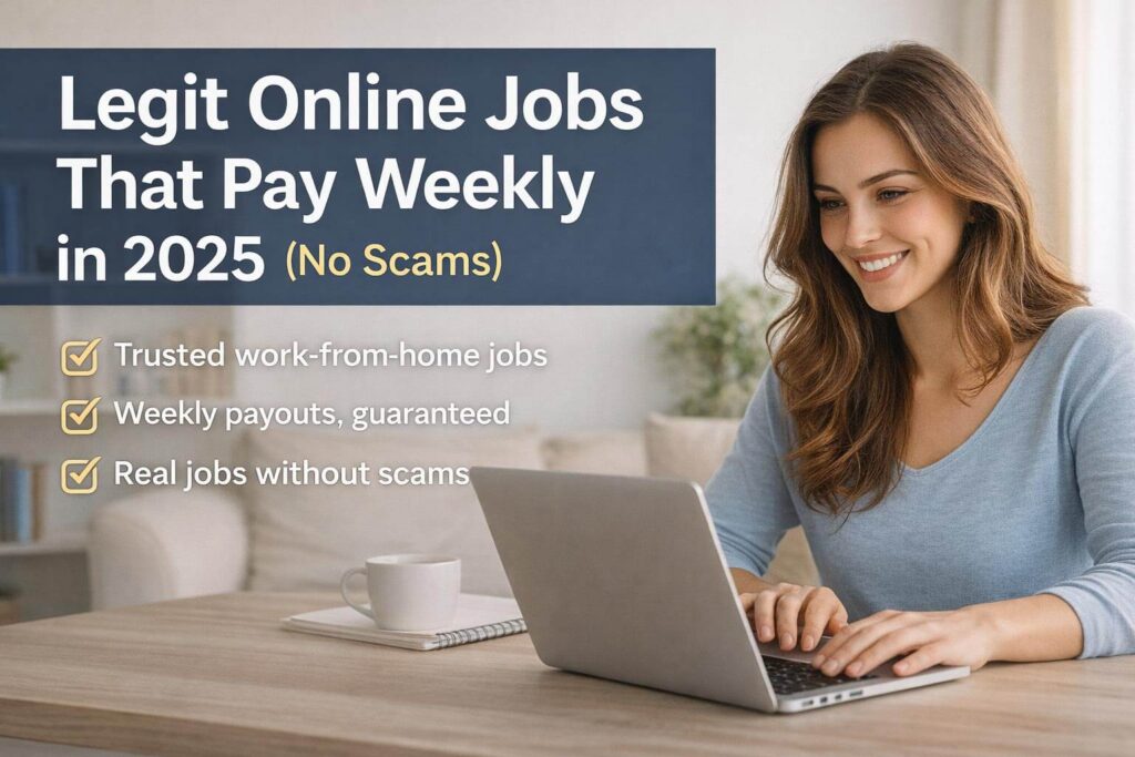 Legit Online Jobs That Pay Weekly in 2025