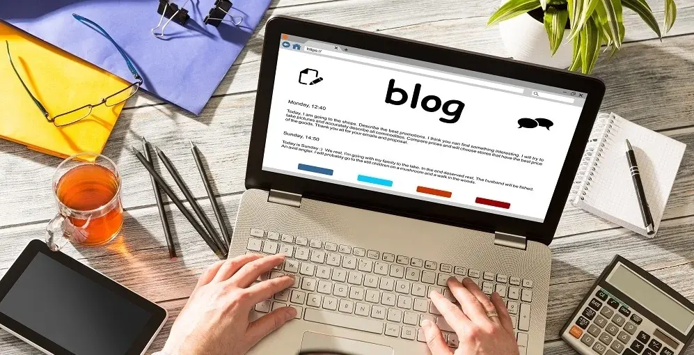 Blogging for beginners step by step guide showing how to write optimized blog content